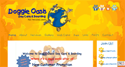 Desktop Screenshot of doggieoasis.com