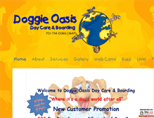 Tablet Screenshot of doggieoasis.com